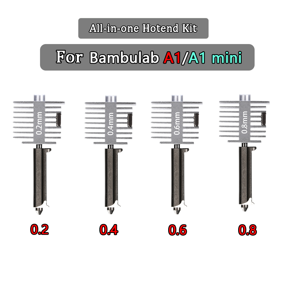 3D Printing Bambu Lab - ชุดอัพเกรดหัวฉีดความร้อนสำหรับ Bamb Lab A1/A1 Mini ชุดหัวฉีดความร้อนความเร็วสูง
