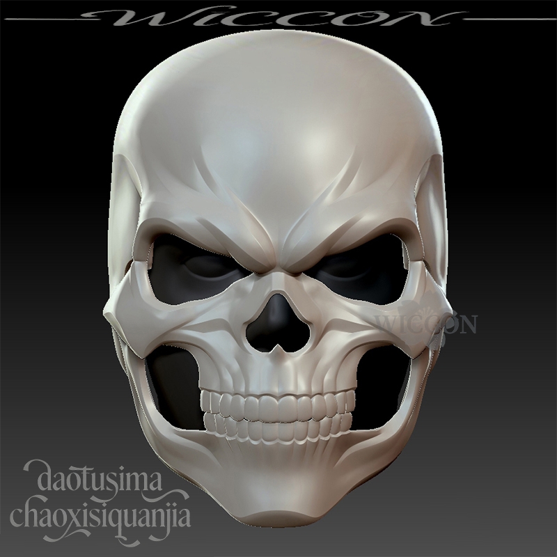 หน้ากากหมวกกันน็อคทรงกระโหลกทำ - 3D Printing Mask บทวิจารณ์และราคา