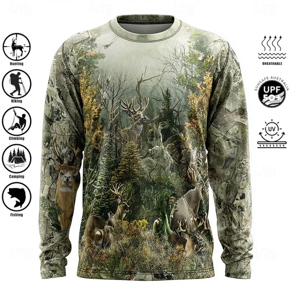 เสื้อยืดแขนยาวผู้ชาย โพลีเอสเต - 3D Printing Custom บทวิจารณ์และราคา