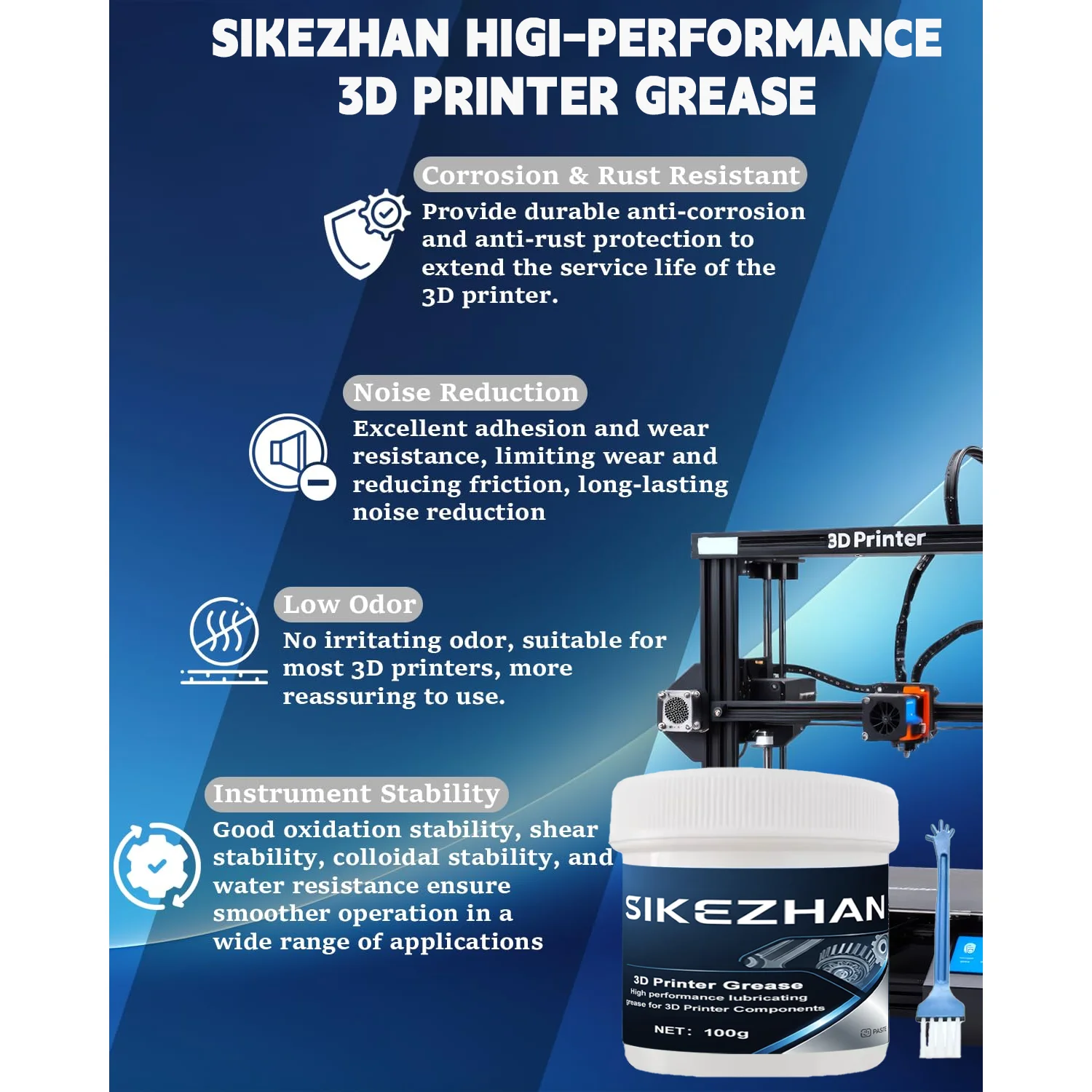 จาระบีลิเธียมสำหรับเครื่องพิมพ - 3D Printing Guide บทวิจารณ์และราคา